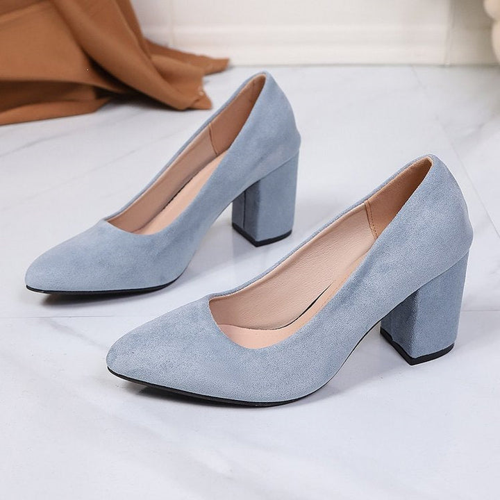Damen Elegante Pumps mit modernem Blockabsatz Drune