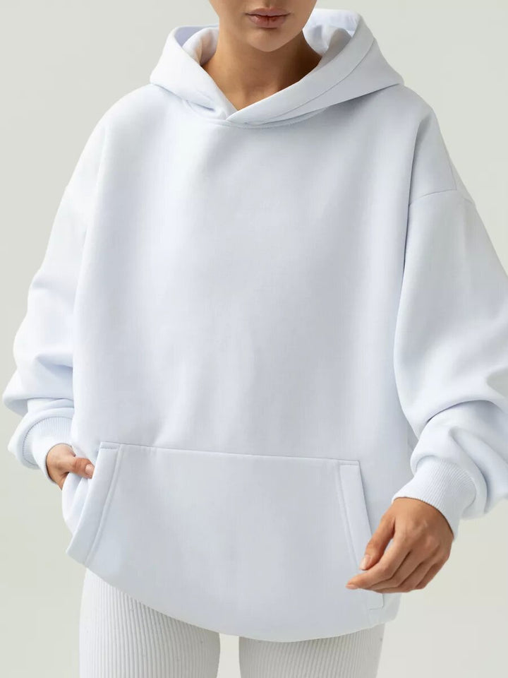 Damen Oversize Kapuzenpullover aus hochwertigem Baumwollmix Drune