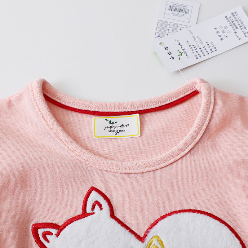 Mädchen Casual Kleid mit bezauberndem Tiermotiv Drune