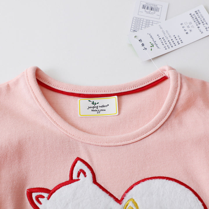 Mädchen Casual Kleid mit bezauberndem Tiermotiv Drune