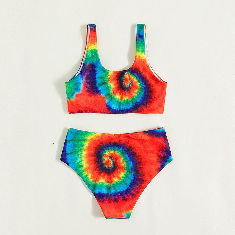 Damen Bikini-Set mit lebhaftem Spiralmuster Drune