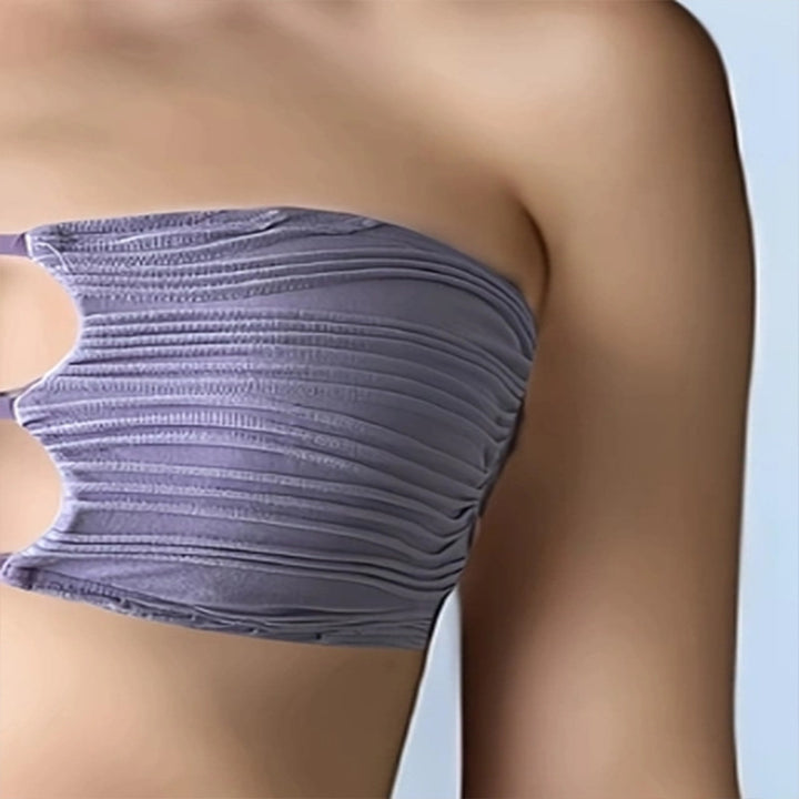 Damen Bandeau-Bikini mit modischem Cut-Out und verstellbaren Trägern Drune