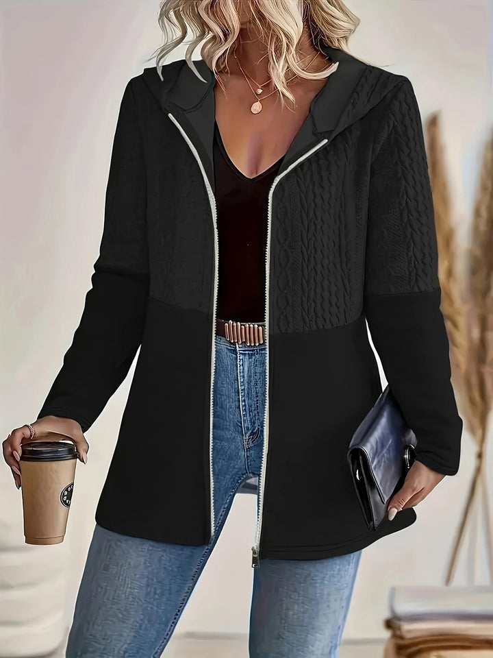 Drune | Damen Kapuzen Sweatshirt mit Reißverschluss