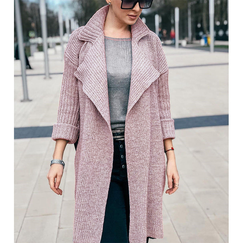 Damen oversized Strickmantel Drune