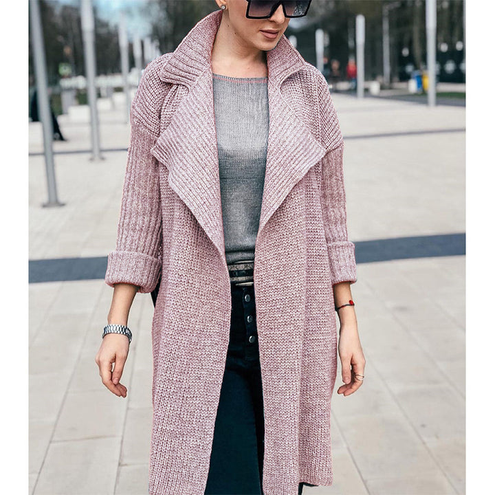 Damen oversized Strickmantel Drune