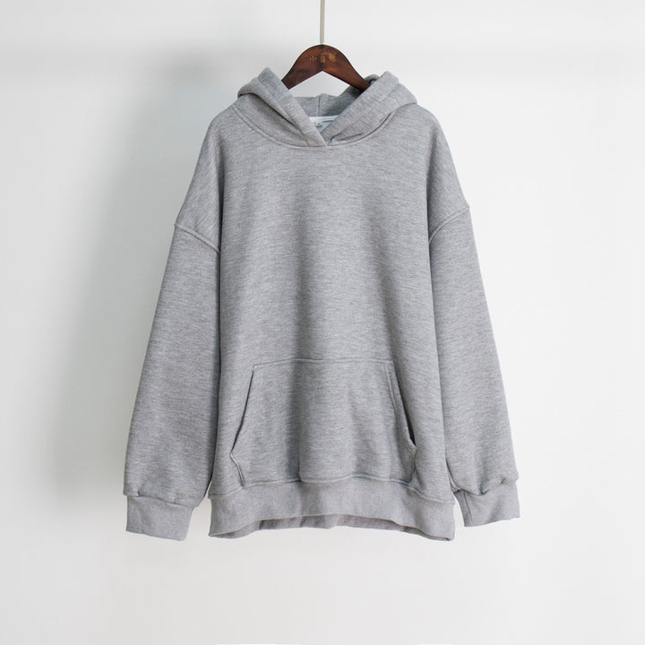Damen Lässiger Oversized Hoodie mit praktischer Kängurutasche und hohem Kragen Drune