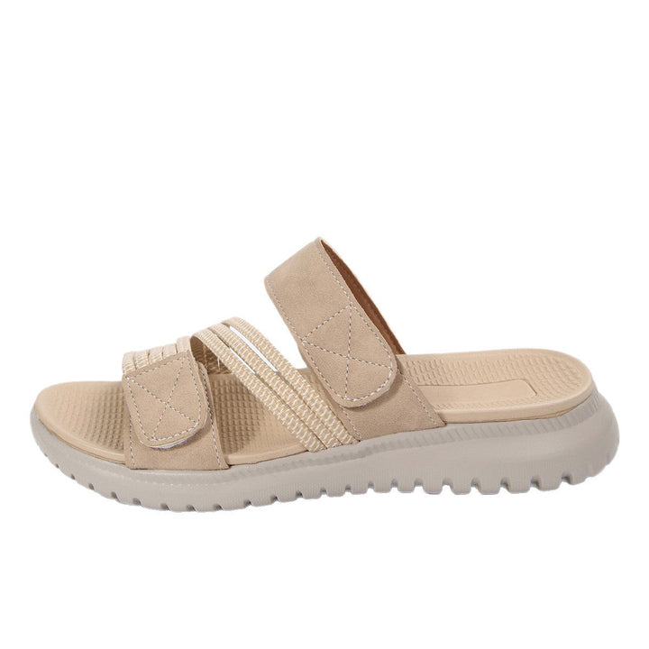 Damen moderne Freizeitsandalen mit verstellbarem Riemendesign und ergonomischer Sohle Drune