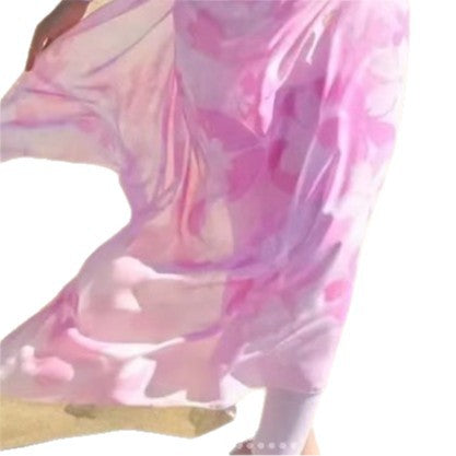 Damen Strandkleid mit Reißverschluss und langen Ärmeln Drune