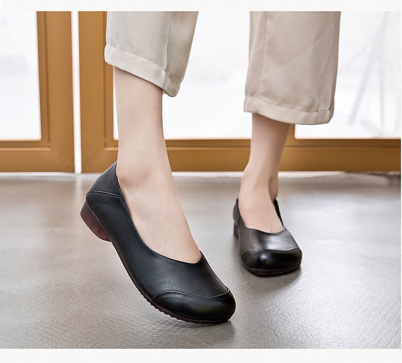 Damen nan elegante Slipper-Ballerina mit ergonomischem Komfortfußbett und dezenter Ziernaht Drune