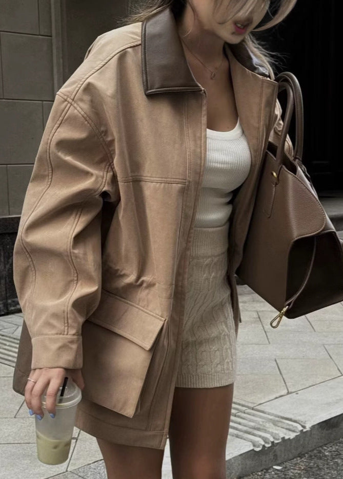 Drune | Utility-Jacke mit Kontrastkragen