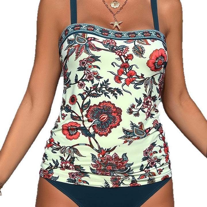 Damen Tankini Set mit floralem Druck und hochwertigem Design Drune