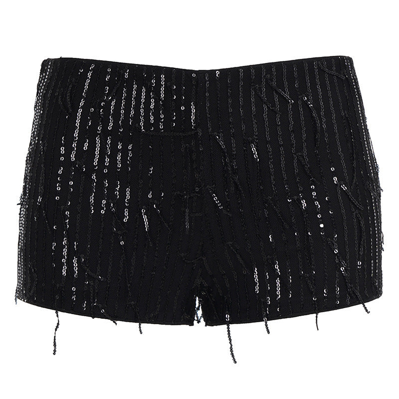 Damen glamouröse Pailletten-Shorts Drune