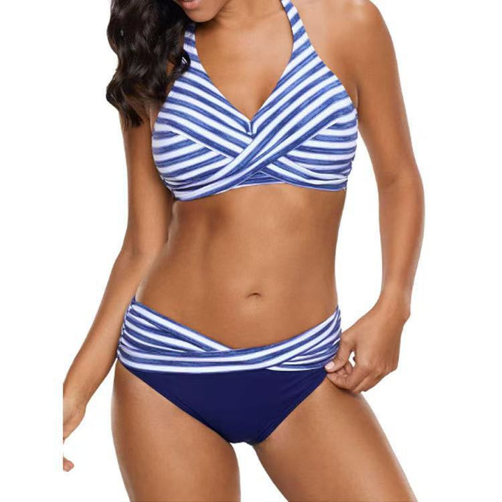Damen Sportliches Bikini-Set mit hochgeschnittenem Bund Drune