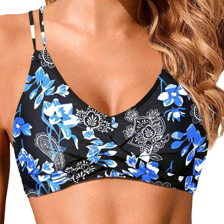 Damen Sportliches Bikinioberteil mit raffiniertem Wickeldesign Drune