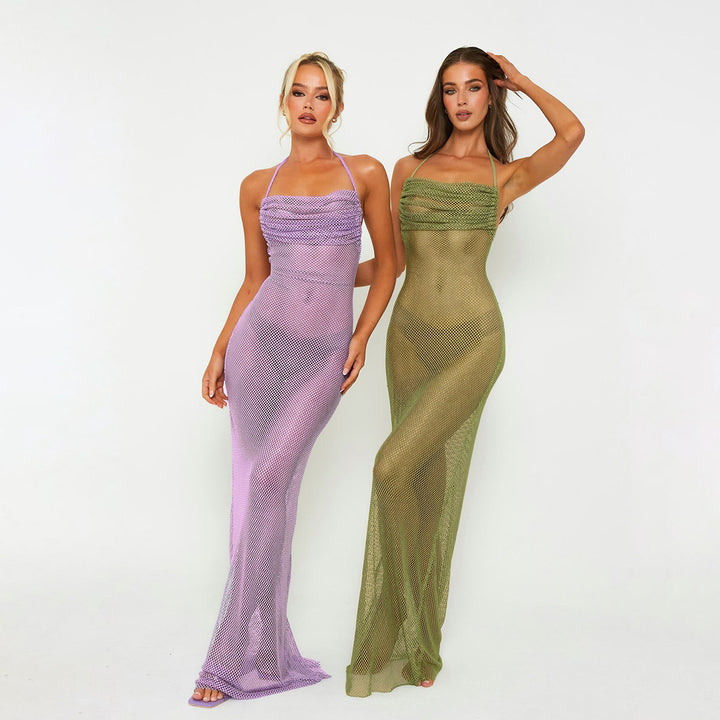Damen Glamouröses Abendkleid mit funkelnden Details Drune