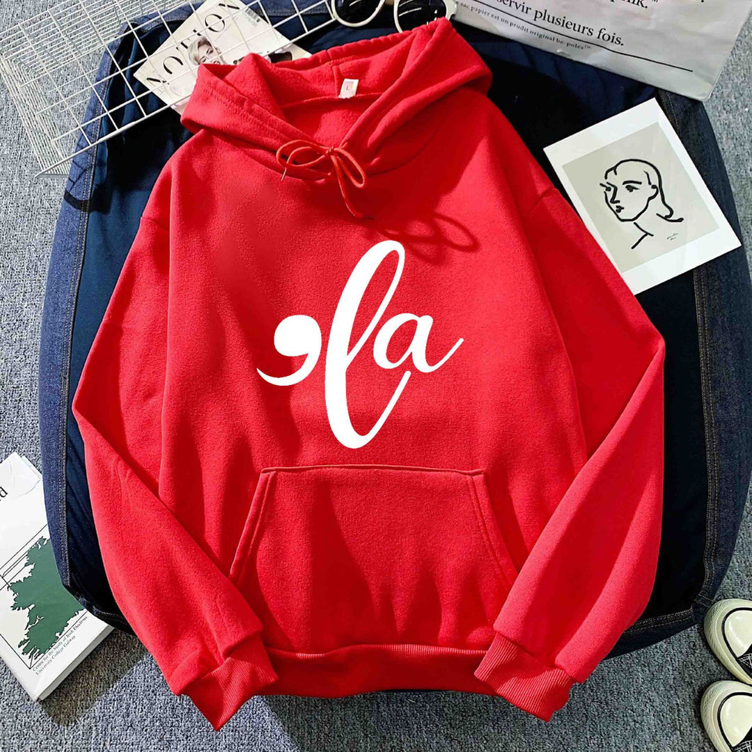 Damen Kapuzenpullover mit kreativem Grafikdesign Drune