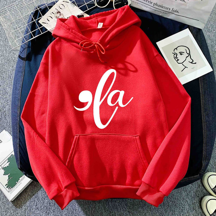 Damen Kapuzenpullover mit kreativem Grafikdesign Drune