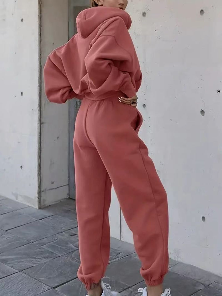Damen Bequemer Kapuzenpullover mit lässigem Schnitt und praktischen Taschen Drune