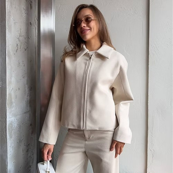 Damen sportliche und stylische Jacke mit Reißverschluss Drune