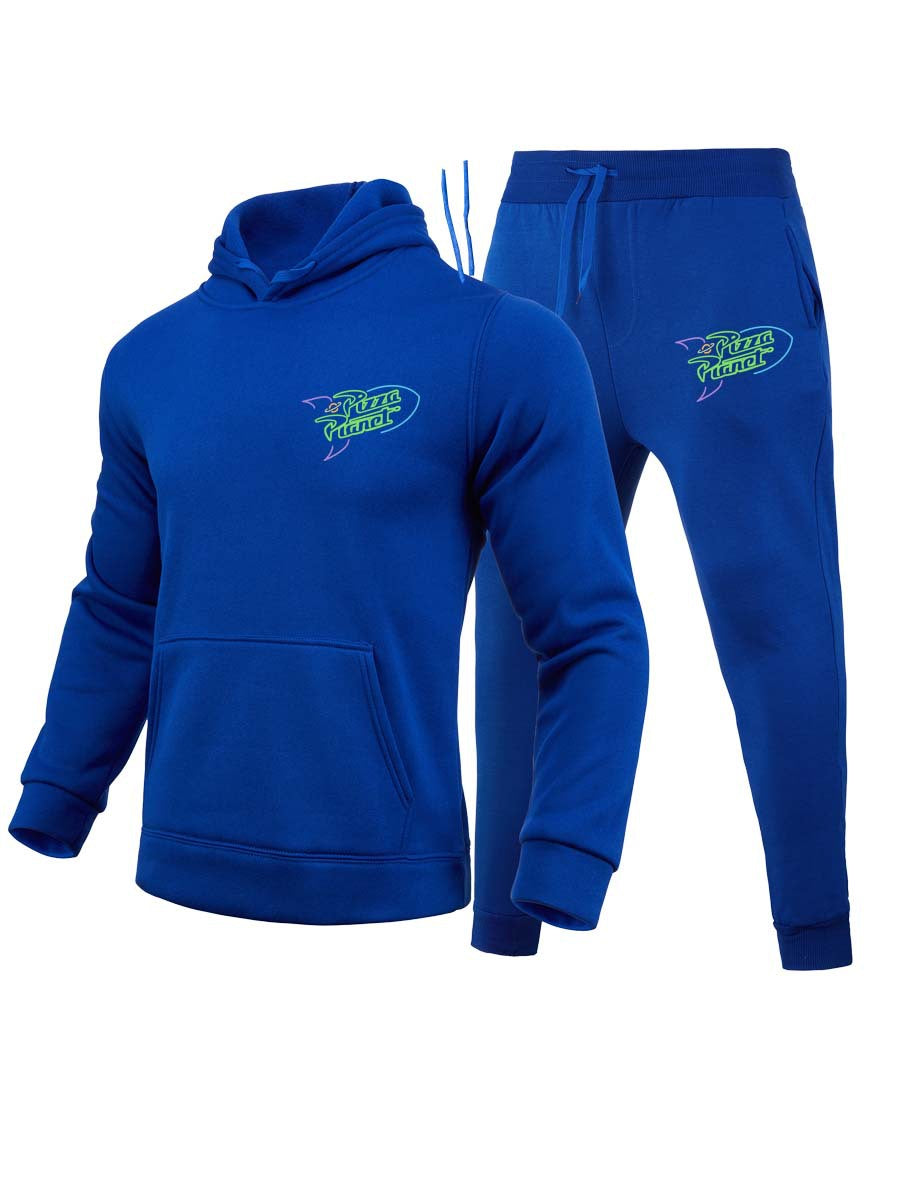 Herren Hoodie und Jogginghose Set mit modernem, stilvollem Grafikdesign Drune
