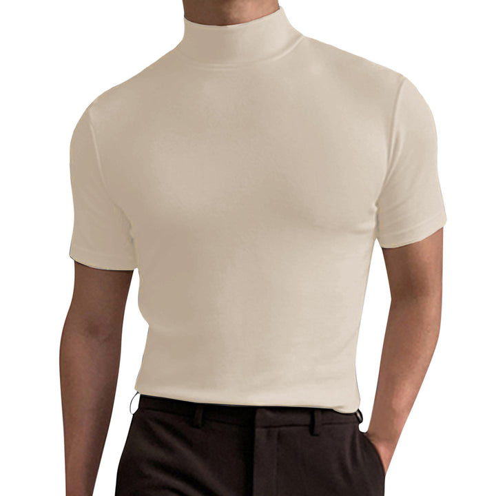 Herren Elegantes Poloshirt mit Stehkragen Drune
