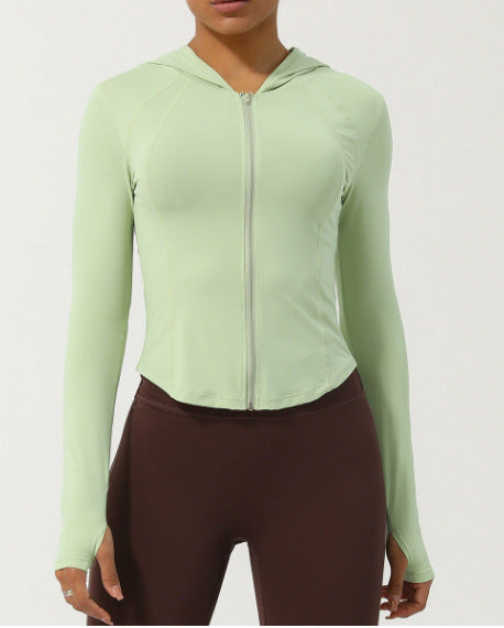 Damen Sportjacke mit praktischen Daumenlöchern und athletischem Schnitt Drune