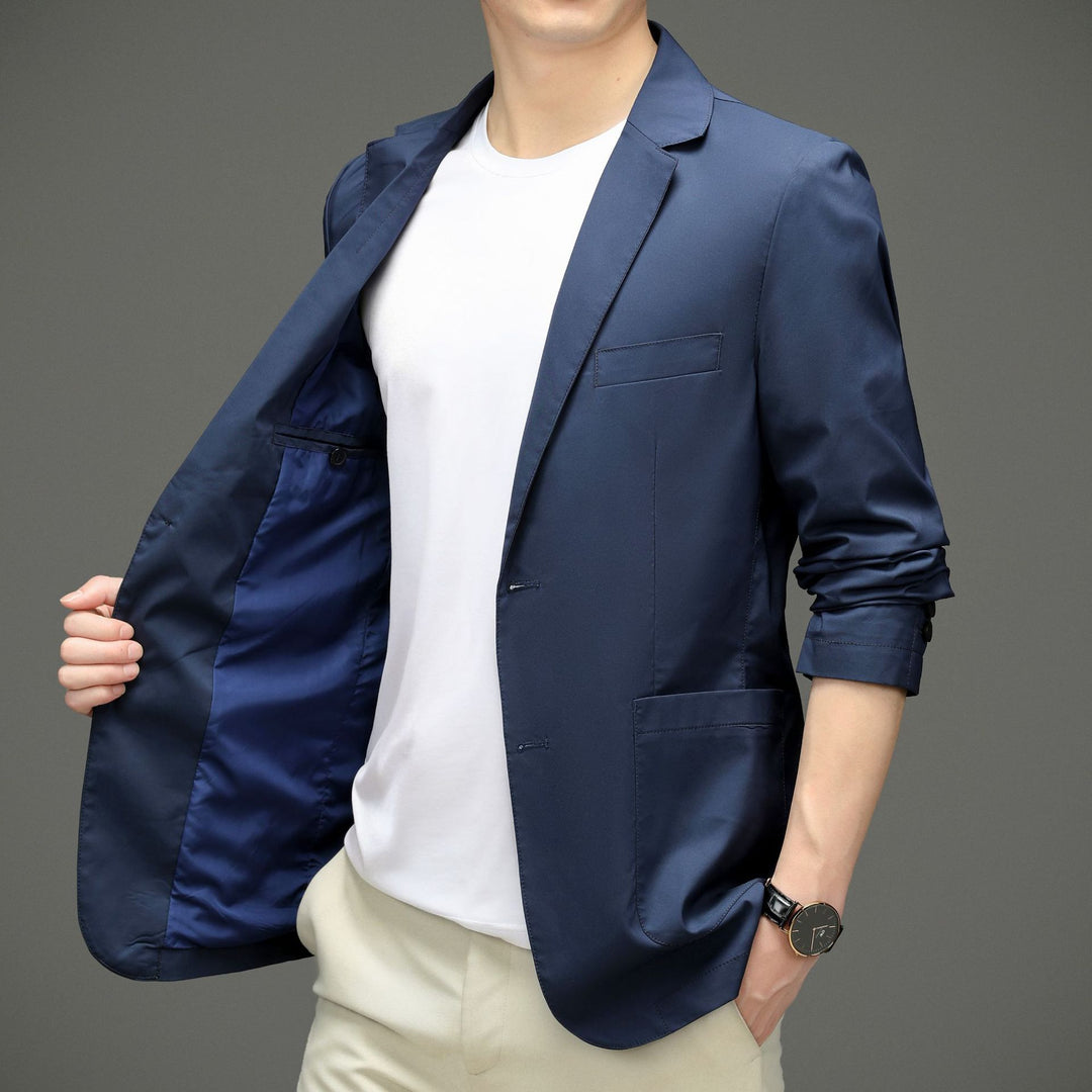 Herren legerer Blazer mit modernem Schnitt und praktischen Taschen Drune