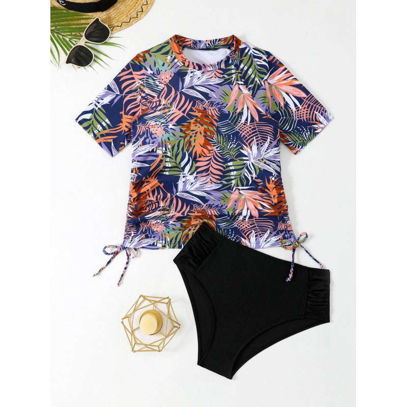 Damen Tankini-Set mit modischem Floraldesign und verstellbaren Seiten Drune