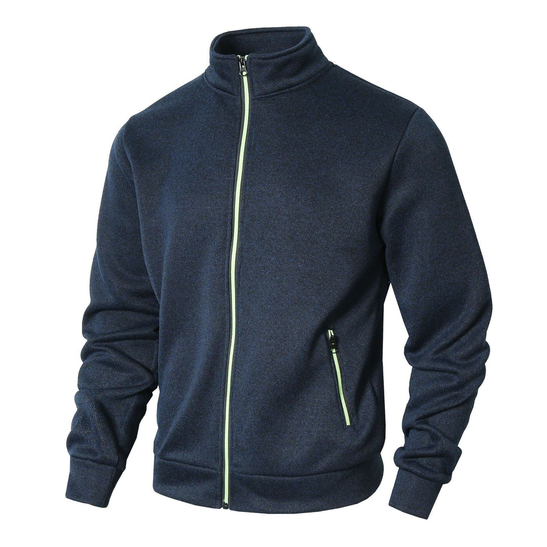 Herren Fleecejacke mit hohem Kragen und Reißverschluss Drune