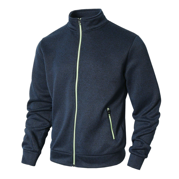 Herren Fleecejacke mit hohem Kragen und Reißverschluss Drune