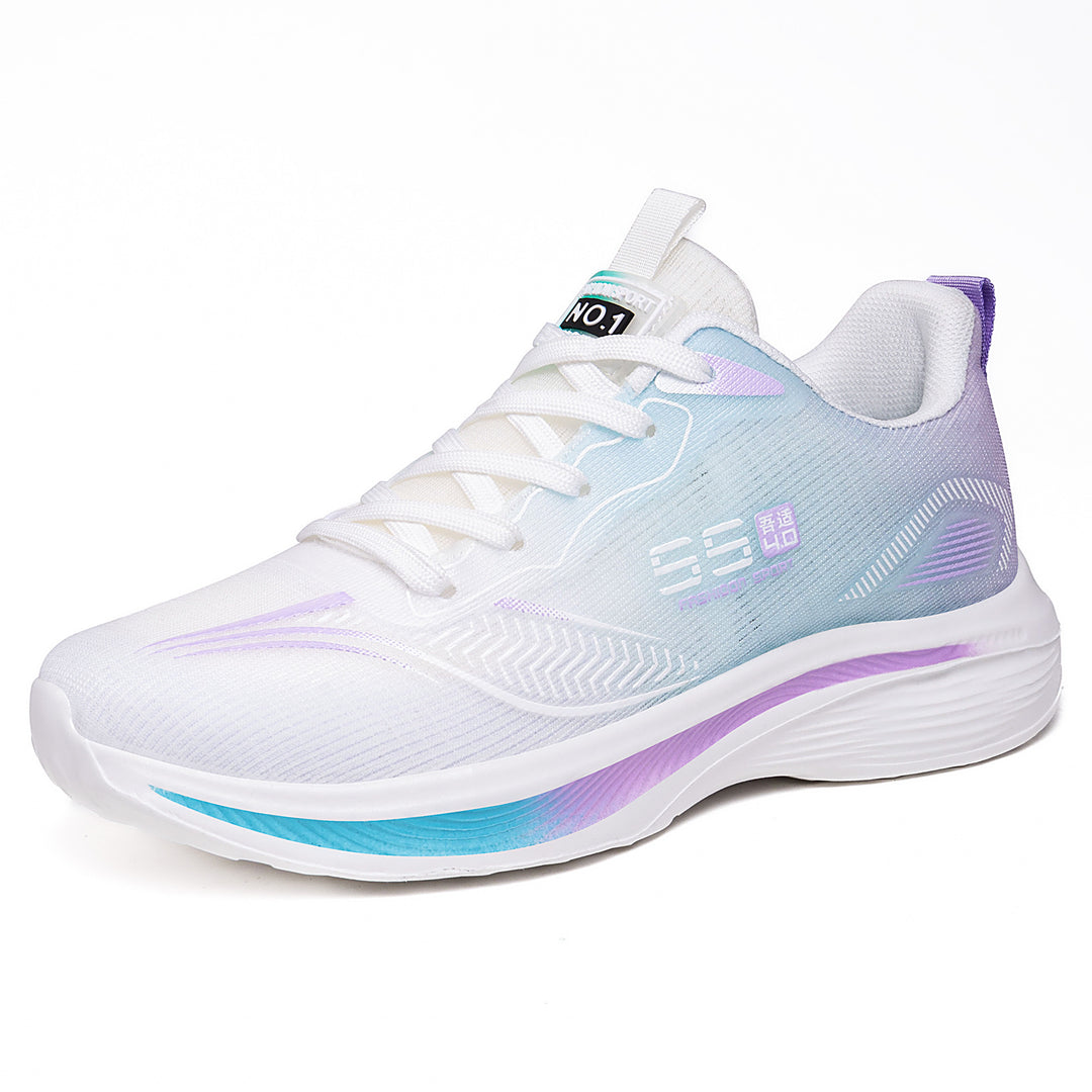 Damen nan atmungsaktiver Komfort-Walking-Sneaker mit sockenähnlichem Einstieg und dämpfender EVA-Plateausohle Drune
