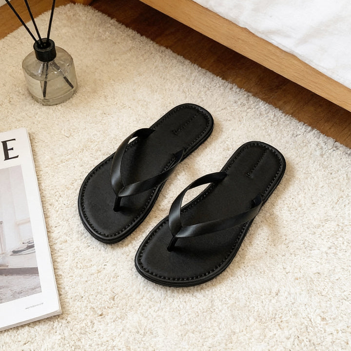 Damen Elegante Flip-Flops mit ergonomischem Fußbett und rutschfester Sohle Drune