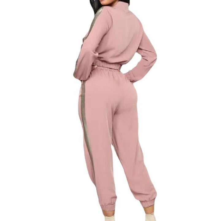 Damen Sportlicher Overall mit Reißverschluss Drune