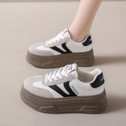 Damen Plateau-Sneaker mit modischer Verzierung Drune