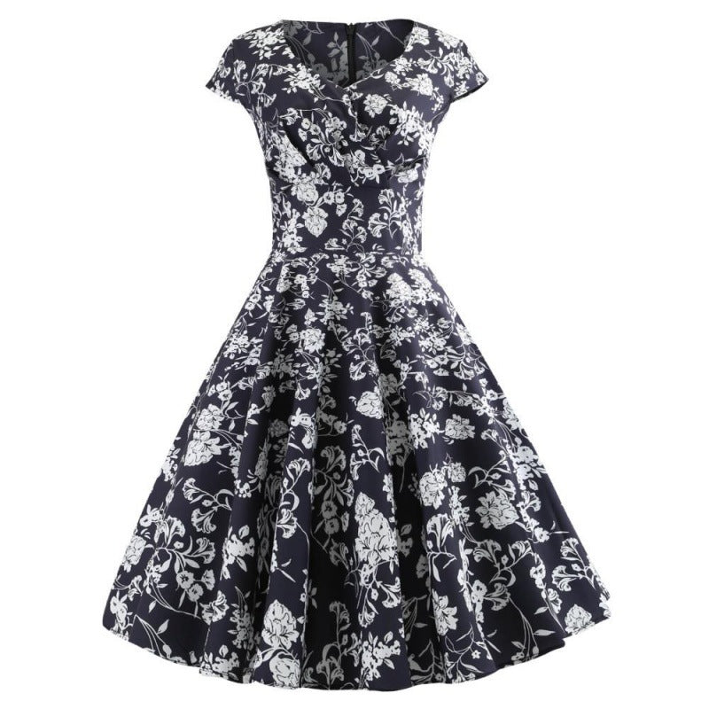 Damen Wickelkleid mit elegantem floralem Design und schmeichelndem Schnitt Drune