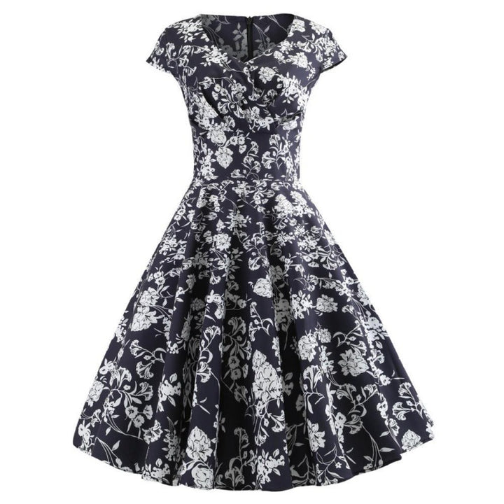 Damen Wickelkleid mit elegantem floralem Design und schmeichelndem Schnitt Drune
