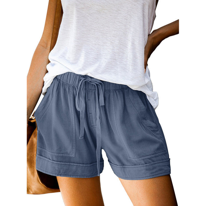 Damen Bequeme Sommer-Shorts mit elastischem Bund und praktischen Taschen Drune