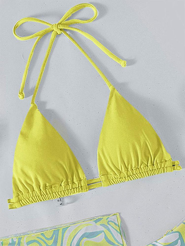 Damen Triangel-Bikini mit einzigartigem Wickelrock Drune