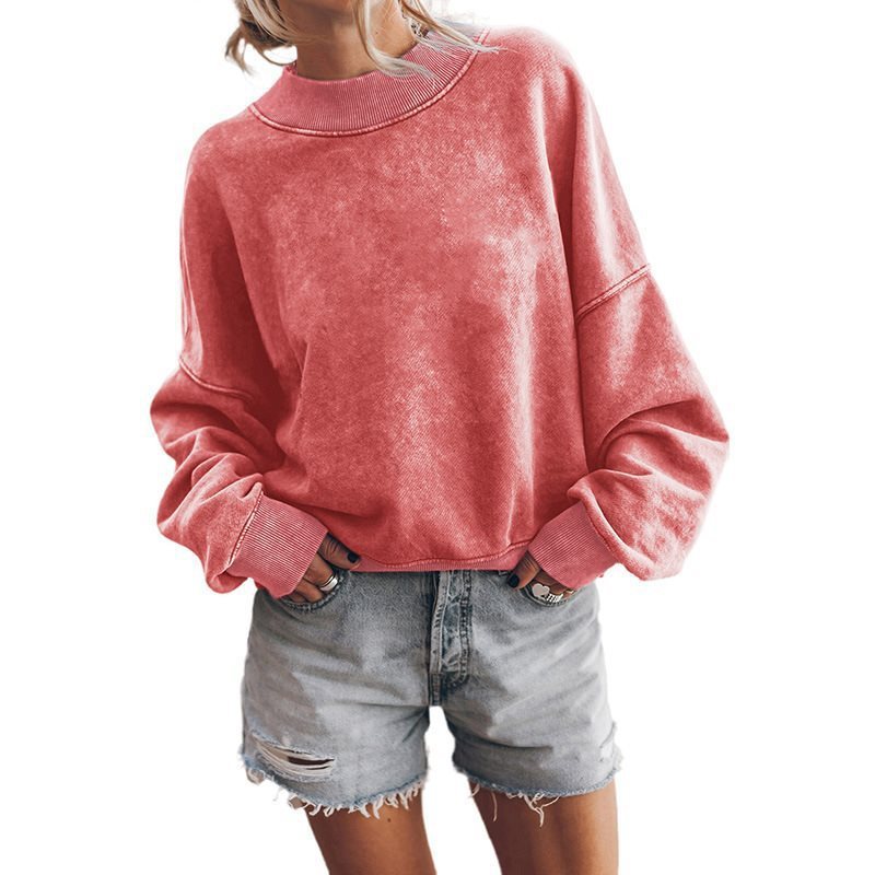 Damen lässiger Oversize Sweatshirt Drune