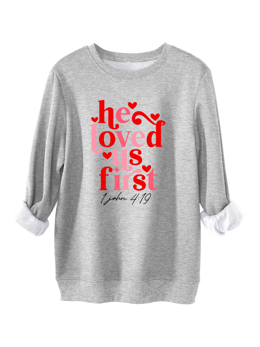 Damen Sweatshirt mit freundlichem Spruch und lässigem Schnitt Drune