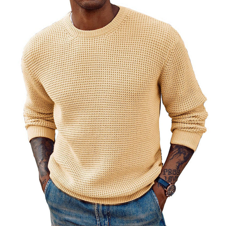 Herren Großer Strickpullover mit strukturiertem Gewebe Drune