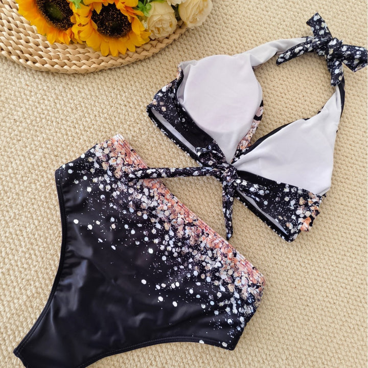 Damen Bikini-Set mit trendigem Animal-Print und modischem Schleifen-Detail Drune