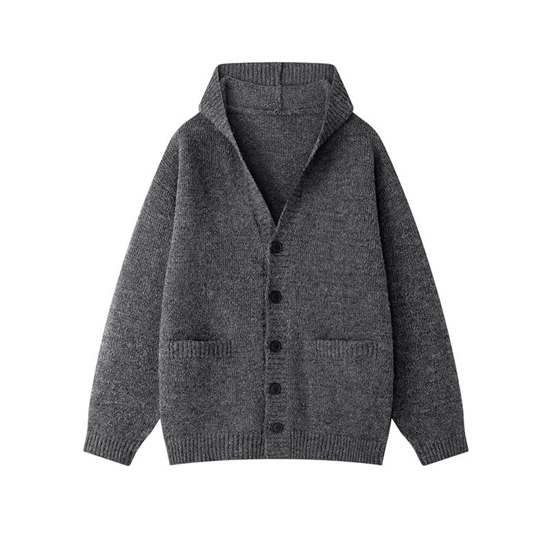 Damen gemütliche Strickjacke mit offenem Kragen und praktischen Taschen Drune