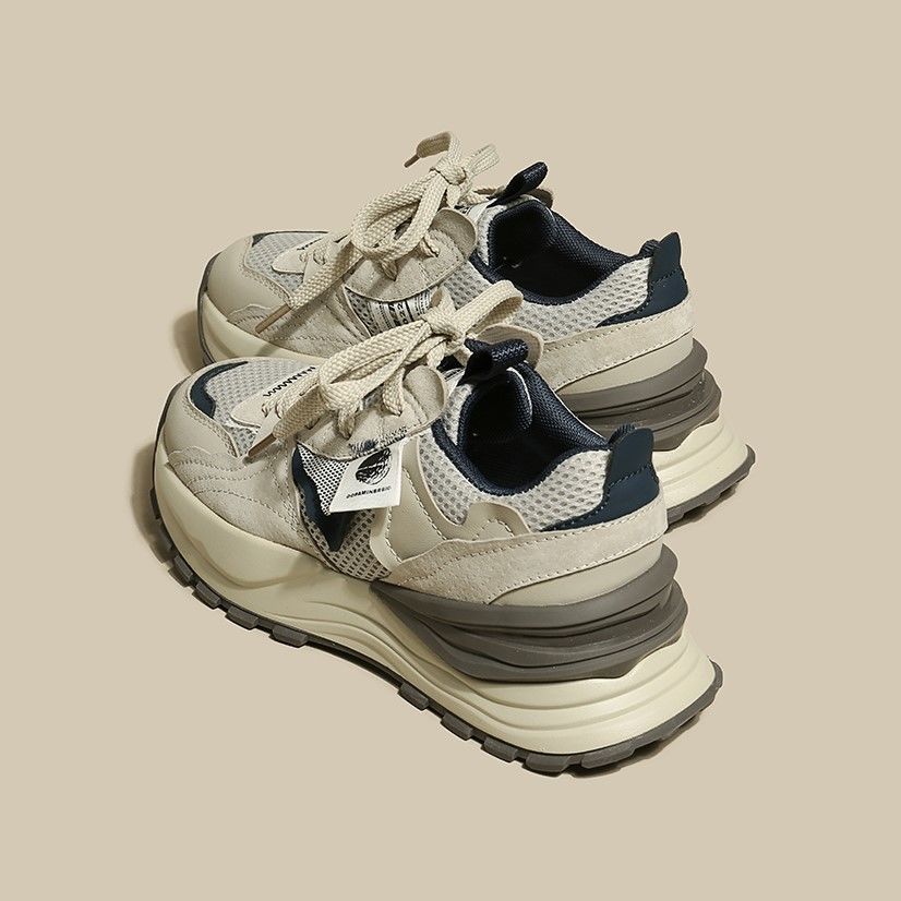 Damen Sportliche Sneaker mit atmungsaktiver Obermaterialkombination Drune
