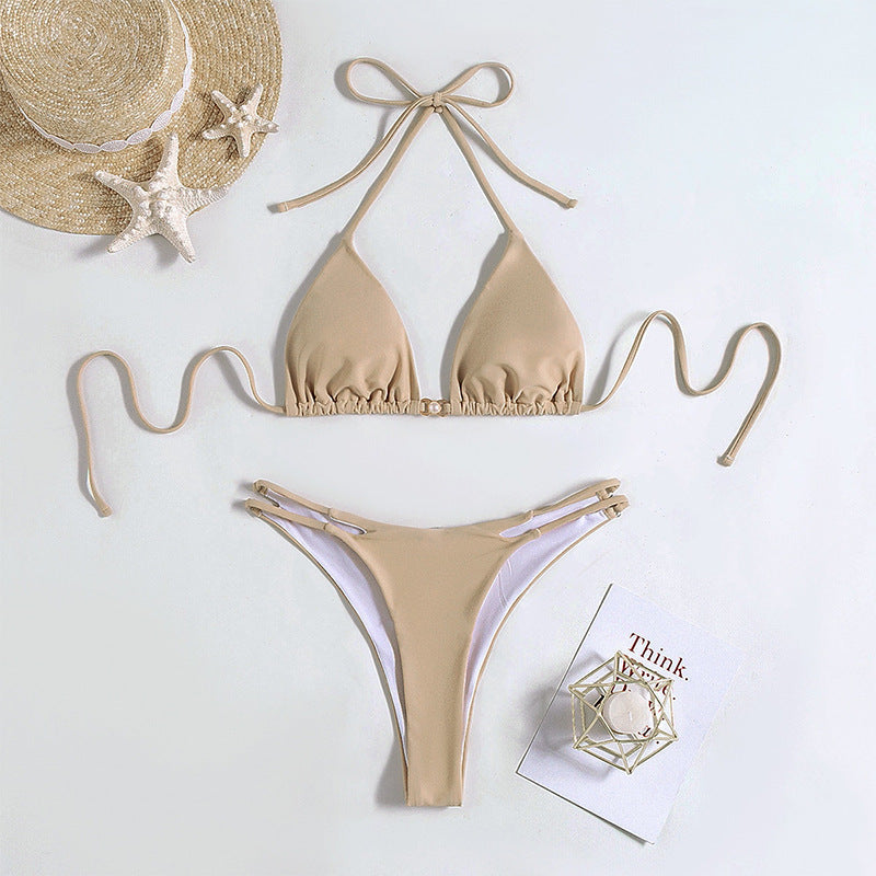 Damen Triangel-Bikini mit verstellbaren Trägern und elegantem Design Drune
