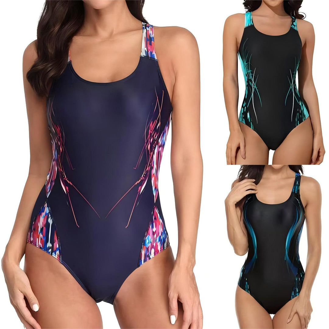 Damen Sportlicher Hochleistungsschwimmanzug Drune