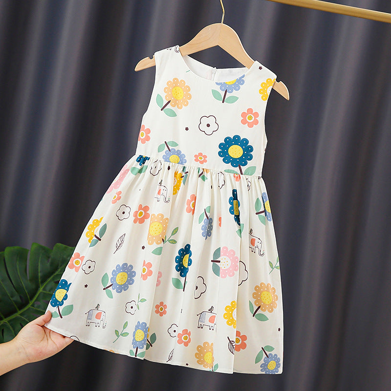Mädchen Sommerkleid mit buntem Blumendruck Drune