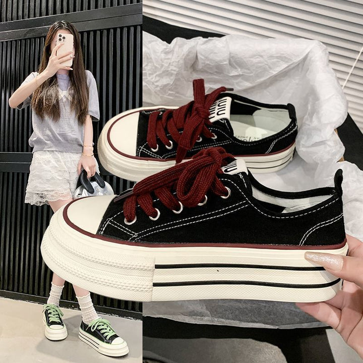 Damen Sportliche Sneakers mit robuster Sohle und atmungsaktivem Canvas von Drune