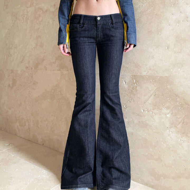 Damen Flared Jeans im eleganten Vintage-Stil Drune