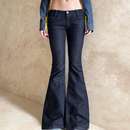 Damen Flared Jeans im eleganten Vintage-Stil Drune